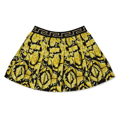 versace barocco pleated skirt.